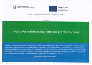 Vypracovanie nízkouhlíkovej stratégie pre mesto Vrbové